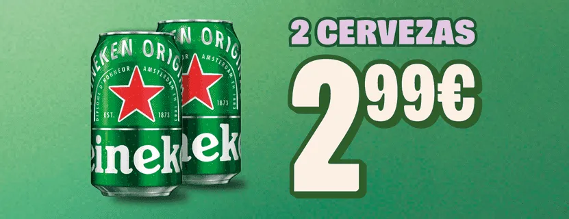 2 cervezas (330 ml)